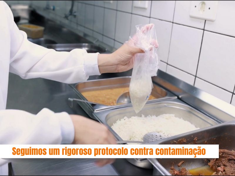 Área de Preparo - Protocolo rigoroso contra contaminação